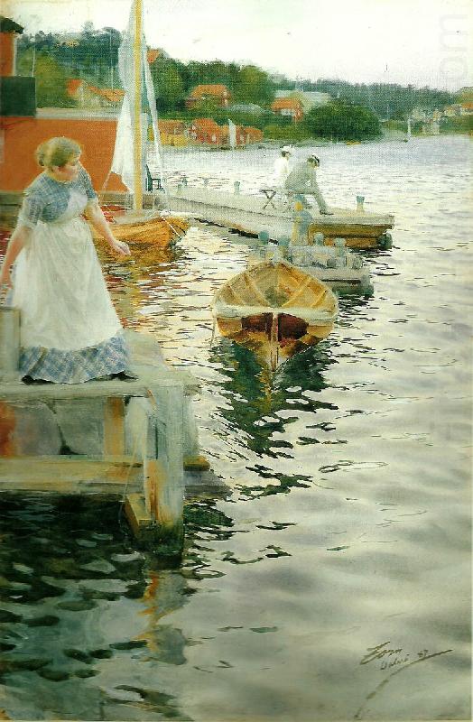 Anders Zorn vagskvalp china oil painting image